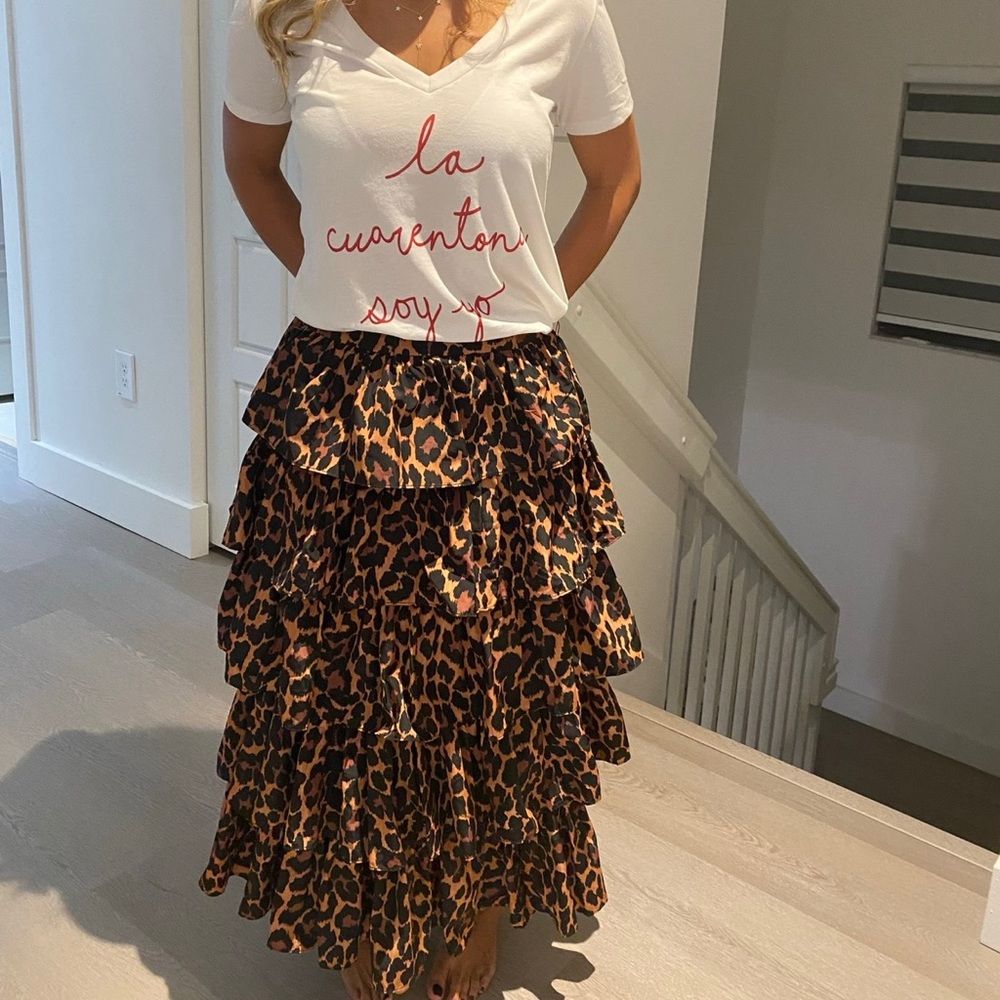 Animal print midi skirt, this  skirt is a showstopper